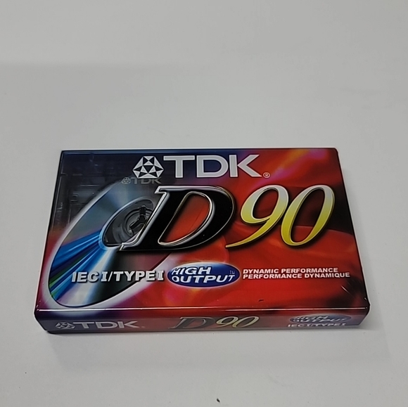 Audio Cassette Tape Blank IECI Type I High Output NEW Sealed (1) One TDK D90 - Picture 5 of 6